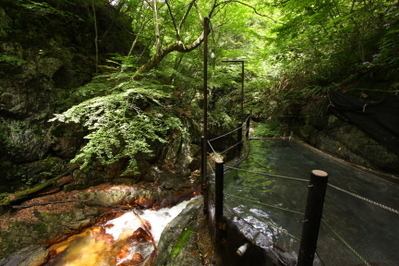 仙人岩風呂 完全復旧しました 渓谷美の宿 風景館