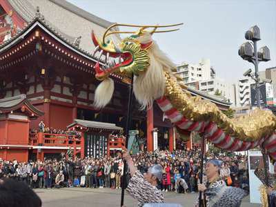 浅草寺 金龍の舞 ホテルニュー栃木屋