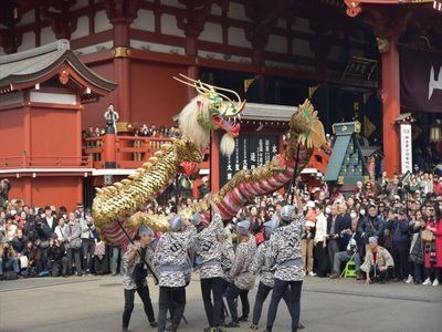 浅草寺 金龍の舞 ホテルニュー栃木屋