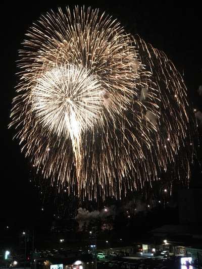 大迫力でした春花火 石川県能登半島 和倉温泉 ゆけむりの宿 美湾荘 公式