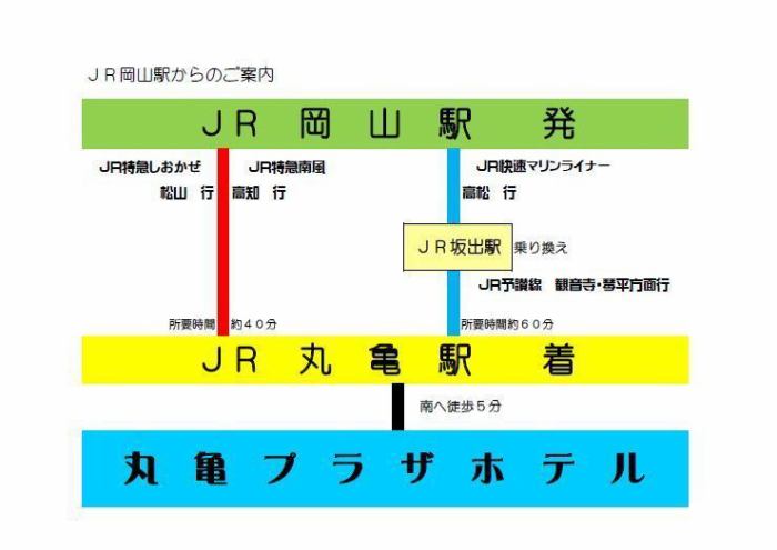 交通アクセス 丸亀プラザホテル