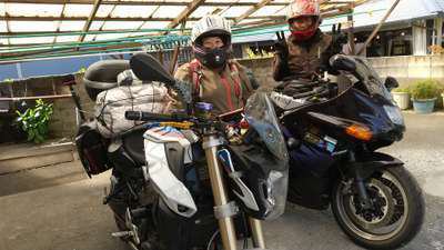 ツーリングを楽しむ仲良しご夫婦がお越しに やすらぎのある宿 旅館さくら屋