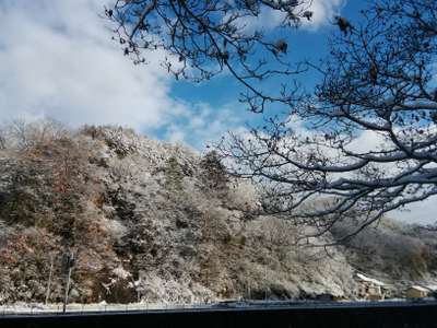 初雪 奥出雲町サイクリングターミナル