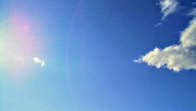 青い空 白い雲 夏の太陽 鉄板焼の宿 菊