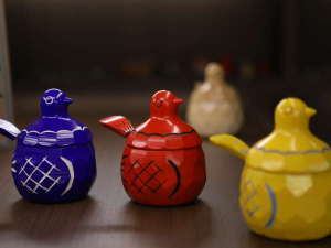 信州 上田農民美術 物入れ 3つ 信州 上田農民美術 物入れ 3つ