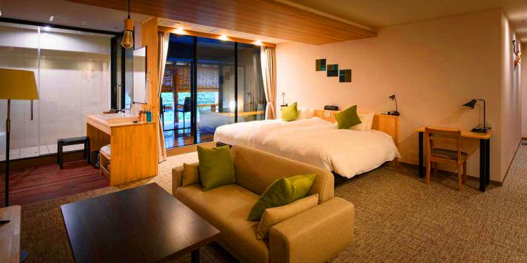 半露天風呂客室 | くつろぎ宿 新滝