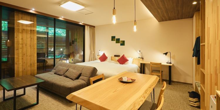 半露天風呂客室 | くつろぎ宿 新滝