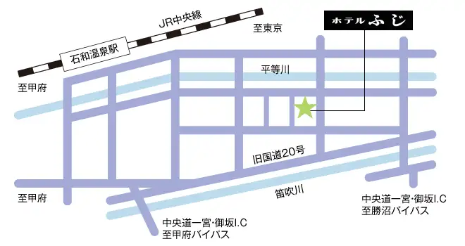 交通アクセス ホテル ふじ