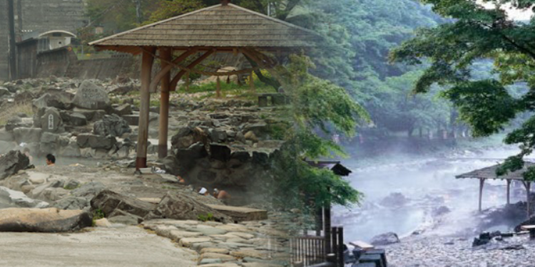 温泉 湯原温泉 我無らん