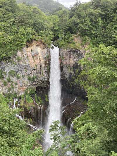 本日の華厳の滝 中禅寺ペンション