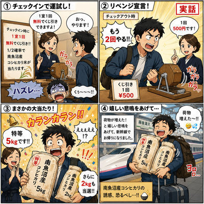 （今日取り引きできる方わ500円引きします❗️ ）コシヒカリ10キロ❗️ 実話！「南魚沼産コシヒカリが当たった」お話。 | 和みのお宿 滝乃湯