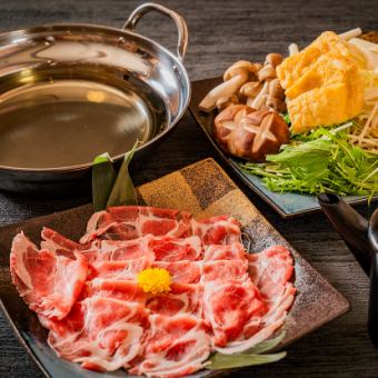 【九州特選コース黒豚しゃぶしゃぶver】3時間飲み放題付 黒豚しゃぶしゃぶなど全10品 宴会コース
