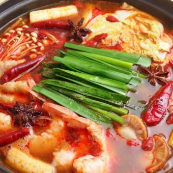 【90分飲放題付】【名物満載！！本格火鍋コース】全８品5000円