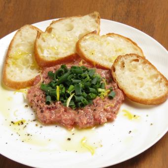 Western-style green onion toro pate with natural bluefin tuna, shipped directly from Funabashi market *Comes with baguette
