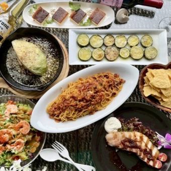 日～木限定2時間飲放【リーズナブル女子会コース】7品2,980円/男性+1000円/金/土/祝前日は+500円