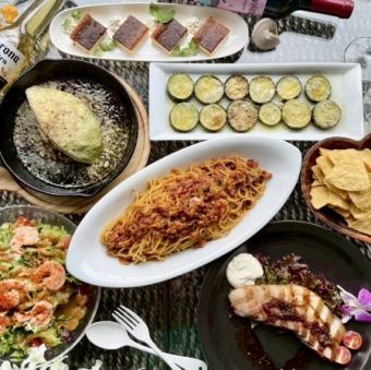 日~木限定2時間飲放【リーズナブル女子会コース】7品2,980円/男性+1000円/金/土/祝前日は+500円
