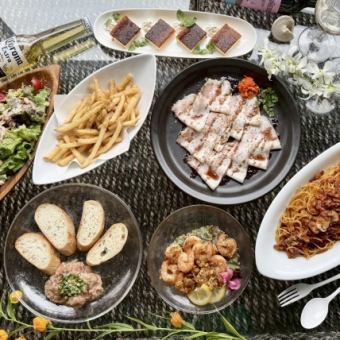 ◇2時間飲み放題付◇【コスパ最高飲み会コース】7品 4,000円｜クーポン利用で2.5H飲放へ延長可◎