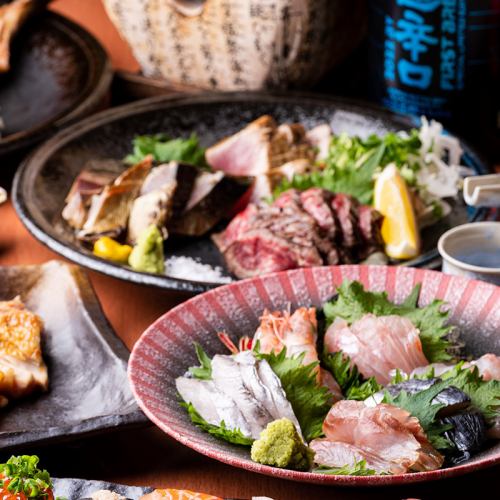 鮮魚の刺身や藁焼きが絶品