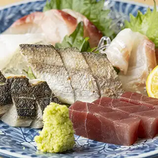 【すぎのこ亭おすすめプラン】飲み放題付！カツオの藁焼き、炙りしめ鯖など全10品⇒5900円(税込)