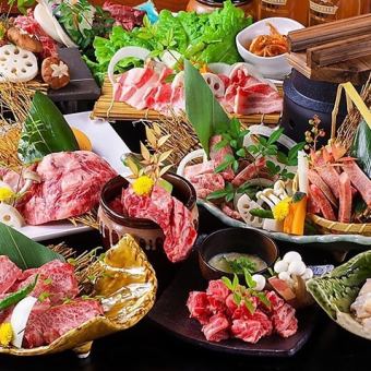 [Most popular all-you-can-eat] Salted leek tongue, medium-sized beef ribs, and seafood dessert buffet included♪ 90 dishes, 120 minutes all-you-can-eat for 3,680 yen!!