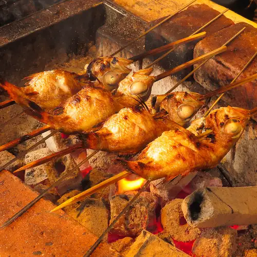 のど黒のあくびで「白身のトロ」と称される新潟特産のどぐろを藻塩焼きでご堪能ください！