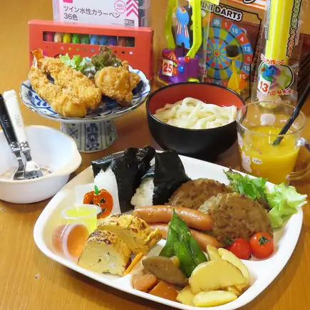 お子様御膳 ￥1200　　※ご飯やうどん、お好みのおかずをお選びいただけます