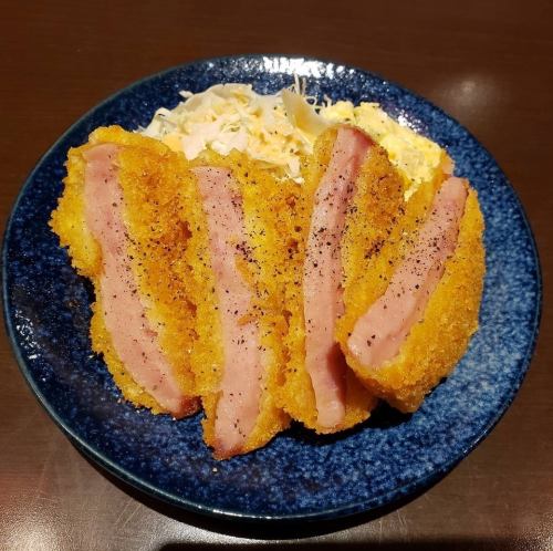 厚切りハムカツ