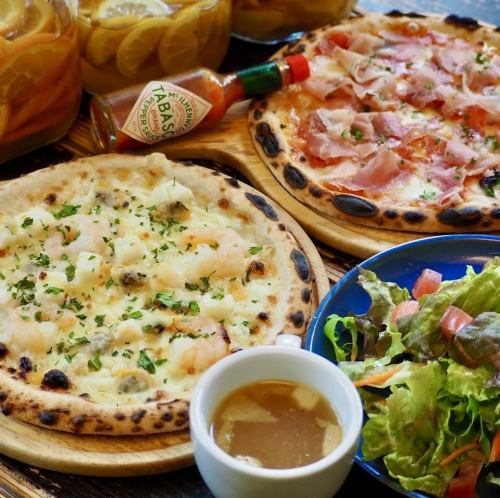 You can enjoy authentic pizza ♪