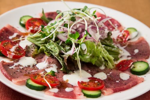 [Bungo beef] Carpaccio/broiled salad