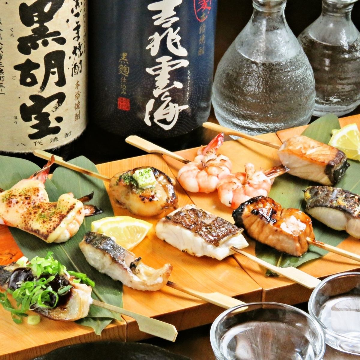[Specialty] Fish skewers 198 yen (tax included) ~ ♪ Come and enjoy the delicious taste!