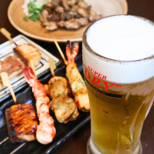 [Isn't it good enough?] Fish, meat, skewers, grilled food, fried food... More than 100 kinds of food will liven up your drinking party!