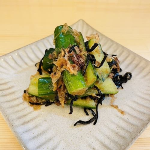 Salted kelp cucumber or spicy miso cucumber