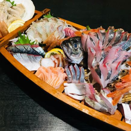 【各種宴会に★】当日に仕入れた鮮魚を使ったお任せコース★2時間飲み放題付き★5000円(税込)