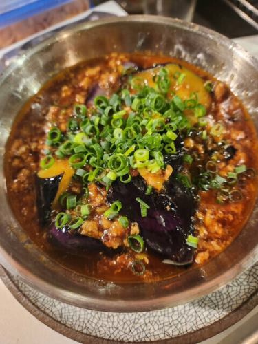 麻婆茄子　鬼辛