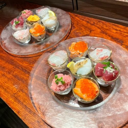 お刺身、肉料理、おちょこ寿司♪「DAIning for you」のコースは4000円(税込)~!