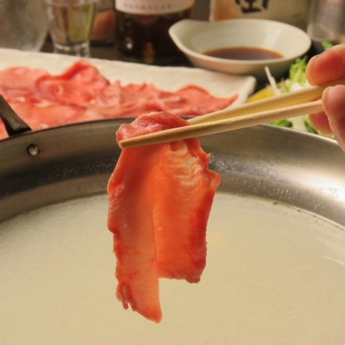 ■If you come to Nakanaka, this is the one to try■Beef tongue shabu-shabu