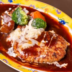 自家製牛タンシチューハンバーグ