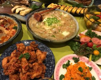 【ボリューム・コスパ満足】 「もみじコース」料理8品飲み放題90分コース4000円⇒3500円