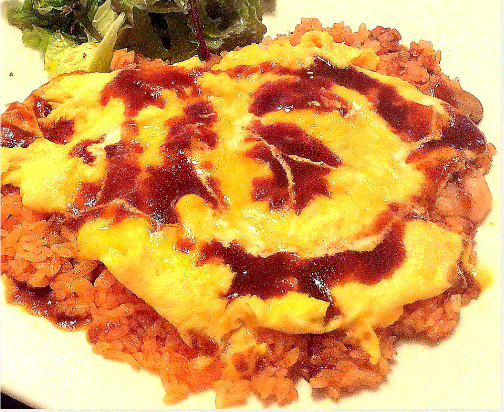 [Toro-ri demi sauce omelet rice]