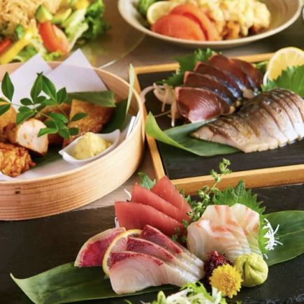 【産地直送！海鮮堪能コース】《3H飲み放題×7品4500円》海鮮好きが選ぶ人気コース！