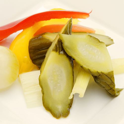 Assorted pickles