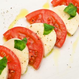Caprese of tomato and mozzarella