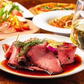 [2 hours all-you-can-drink + 8 dishes for 4,980 yen] Popular steaks, ajillo, meat bar taco rice, etc. ★ Great for year-end parties