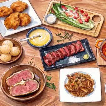 7月15日起：【2小時暢飲+8道菜，僅需5,280日圓】包含精選牛排、烤凱薩沙拉、鮮嫩豬排等！ <歡迎及歡送會>