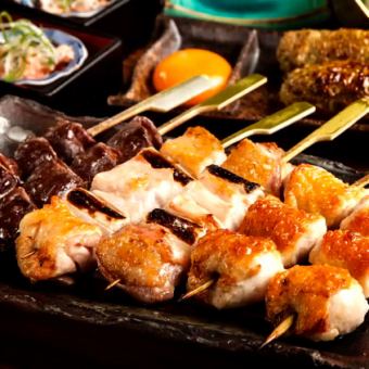 [Weekdays Only ★ Opening Festival] Try it! "Yakitori Master Charcoal Course" with 2 hours of all-you-can-drink (7 dishes total) ¥3,980 ⇒ ¥2,980