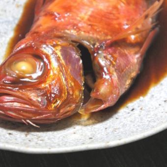 Boiled of red snapper