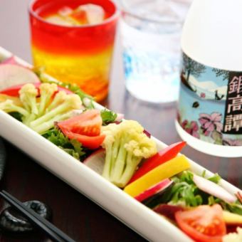 色彩缤纷的三浦根茎蔬菜沙拉(普通)