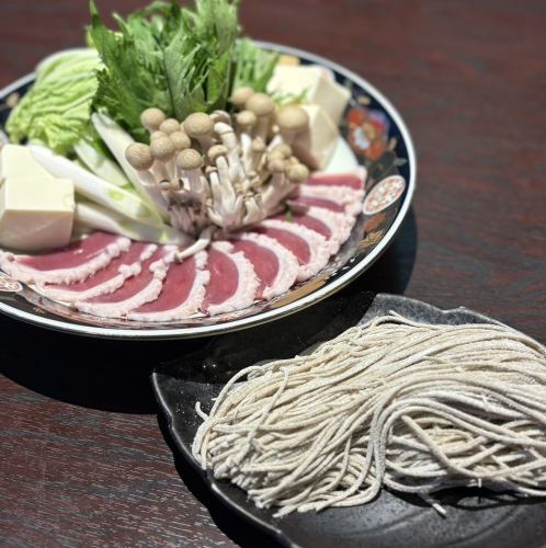 鸭肉涮涮锅 手工荞麦面(仅11月至次年3月供应)