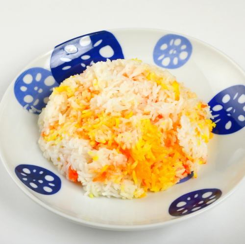 Plain rice / garlic rice / saffron rice