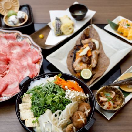 常陆牛寿喜烧套餐B